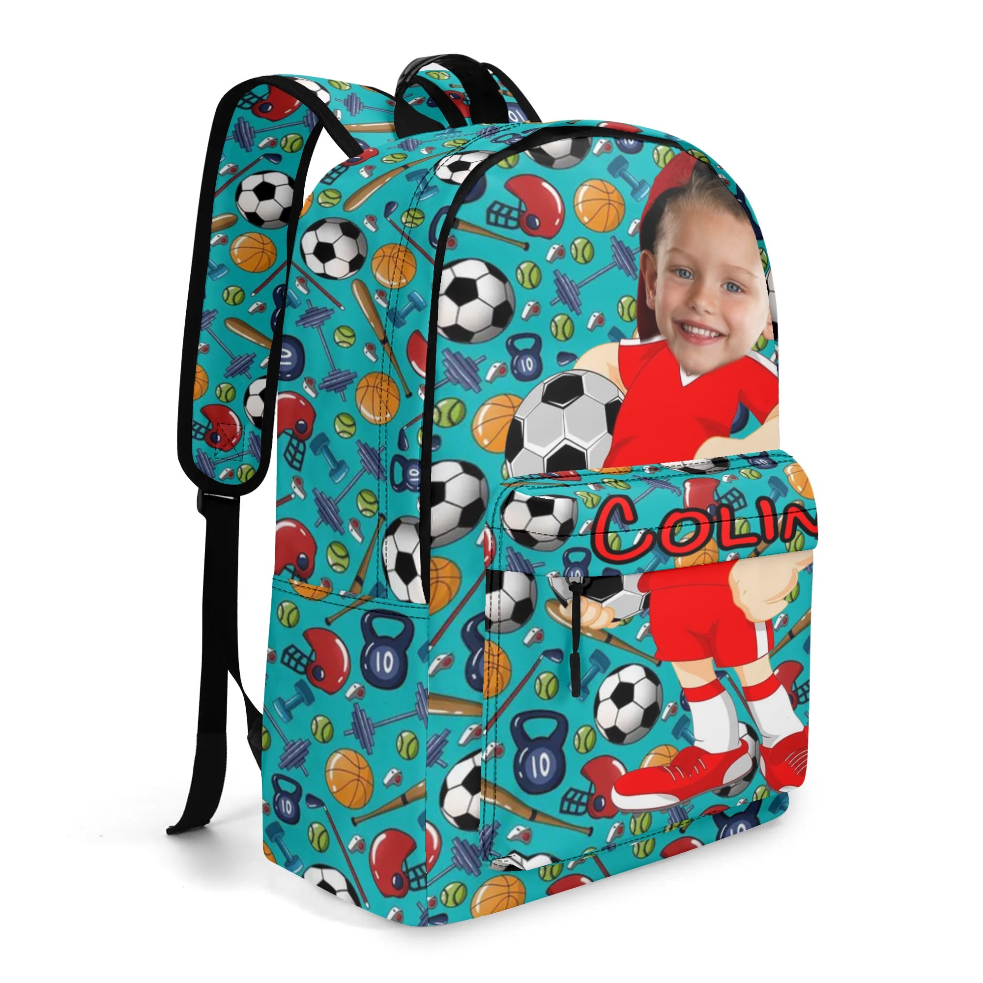 17 Inch Twill (PU) Leather School Backpack - Image 7