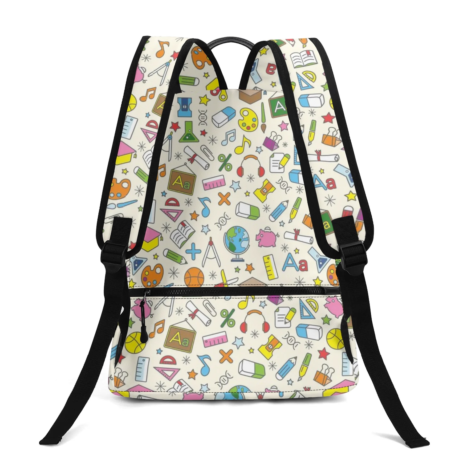 17 Inch Twill (PU) Leather School Backpack - Image 2