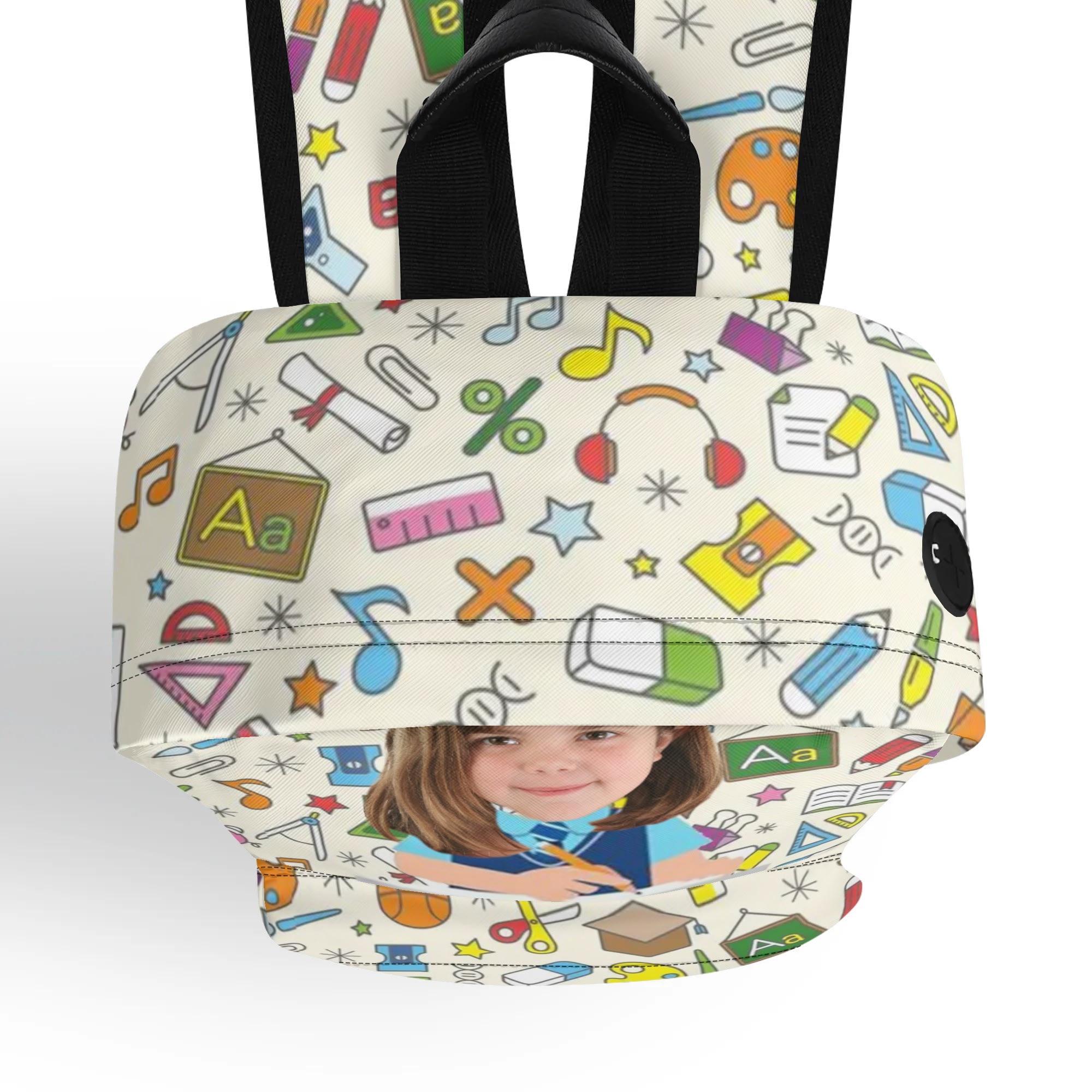 17 Inch Twill (PU) Leather School Backpack - Image 3