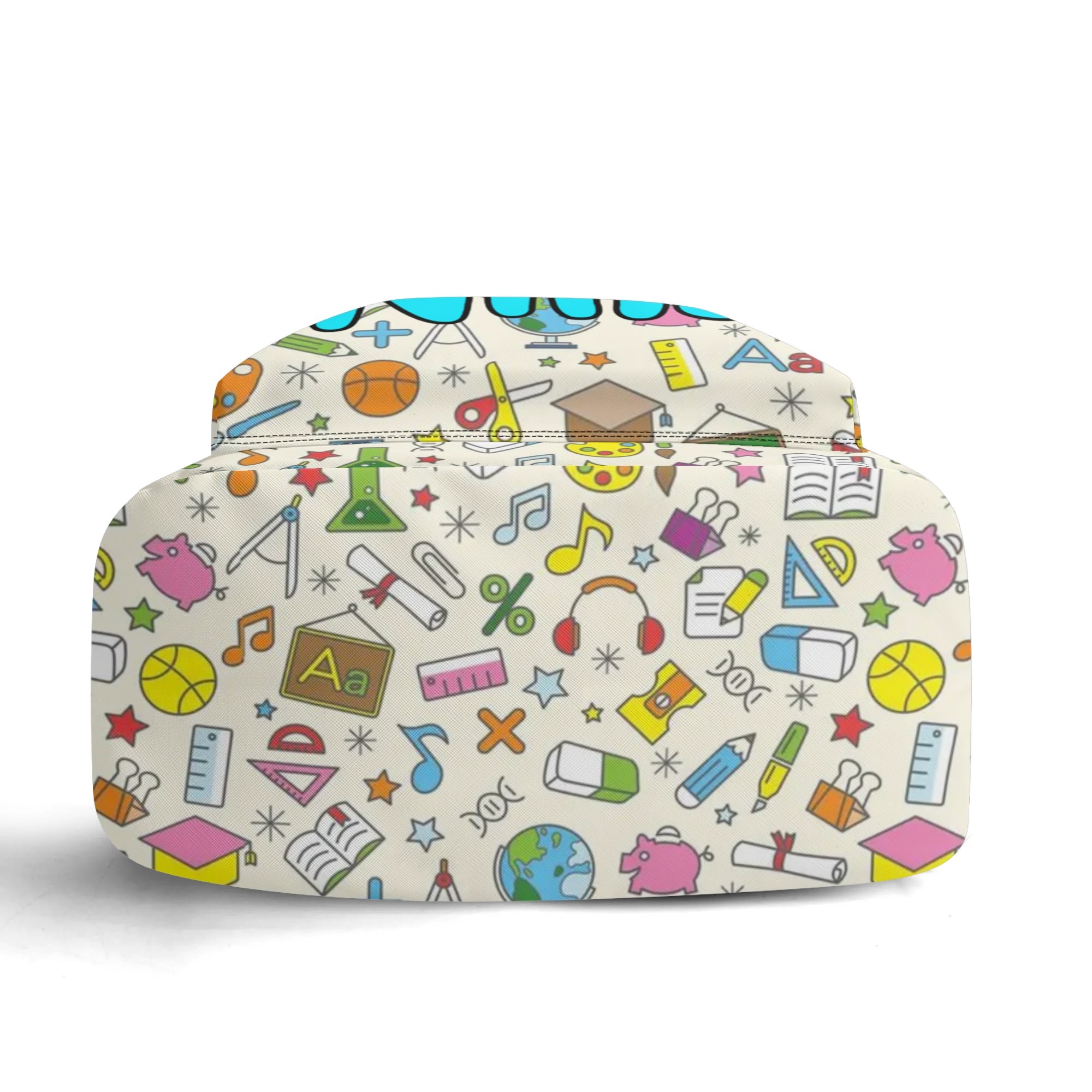 17 Inch Twill (PU) Leather School Backpack - Image 4