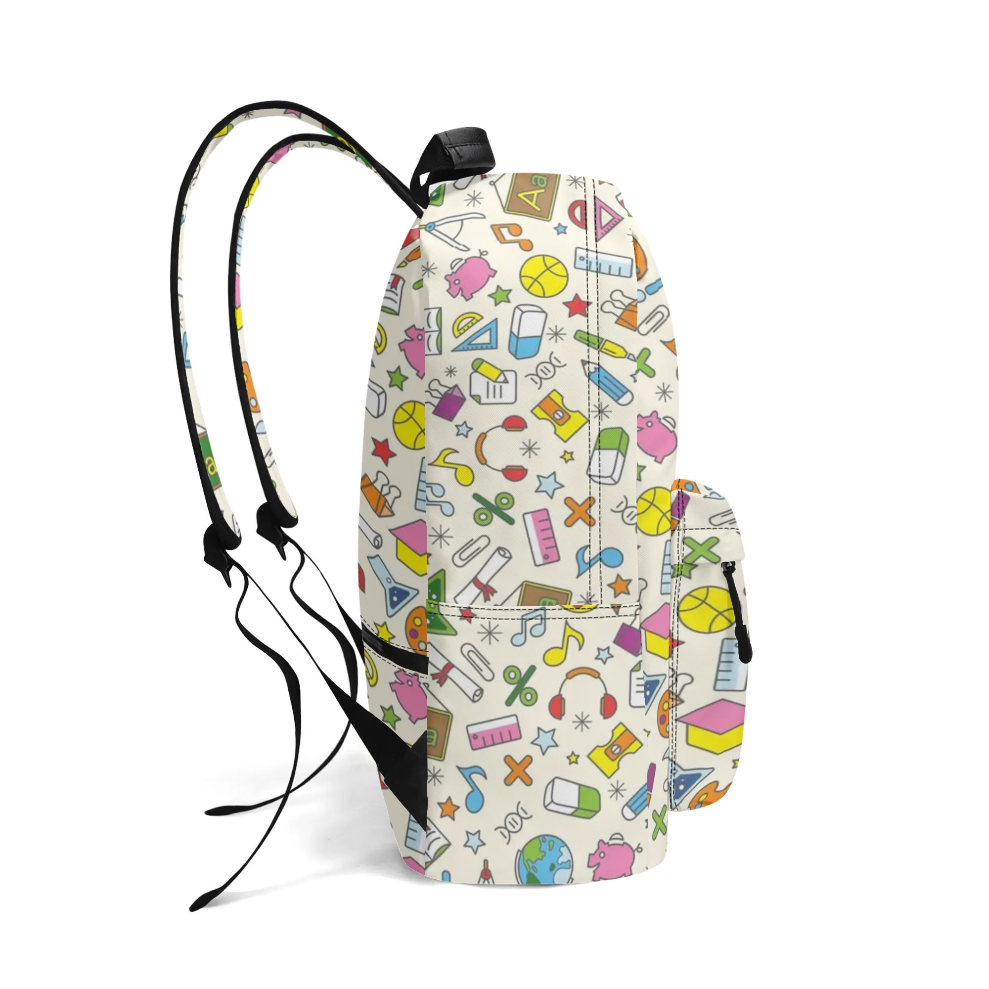 17 Inch Twill (PU) Leather School Backpack - Image 6