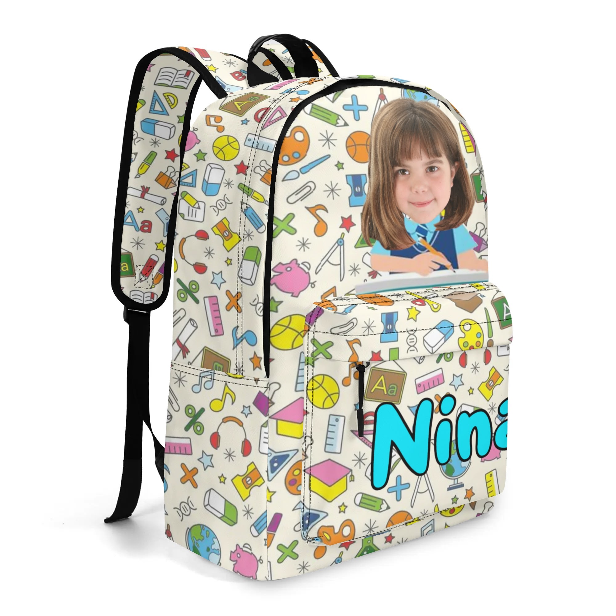 17 Inch Twill (PU) Leather School Backpack - Image 7