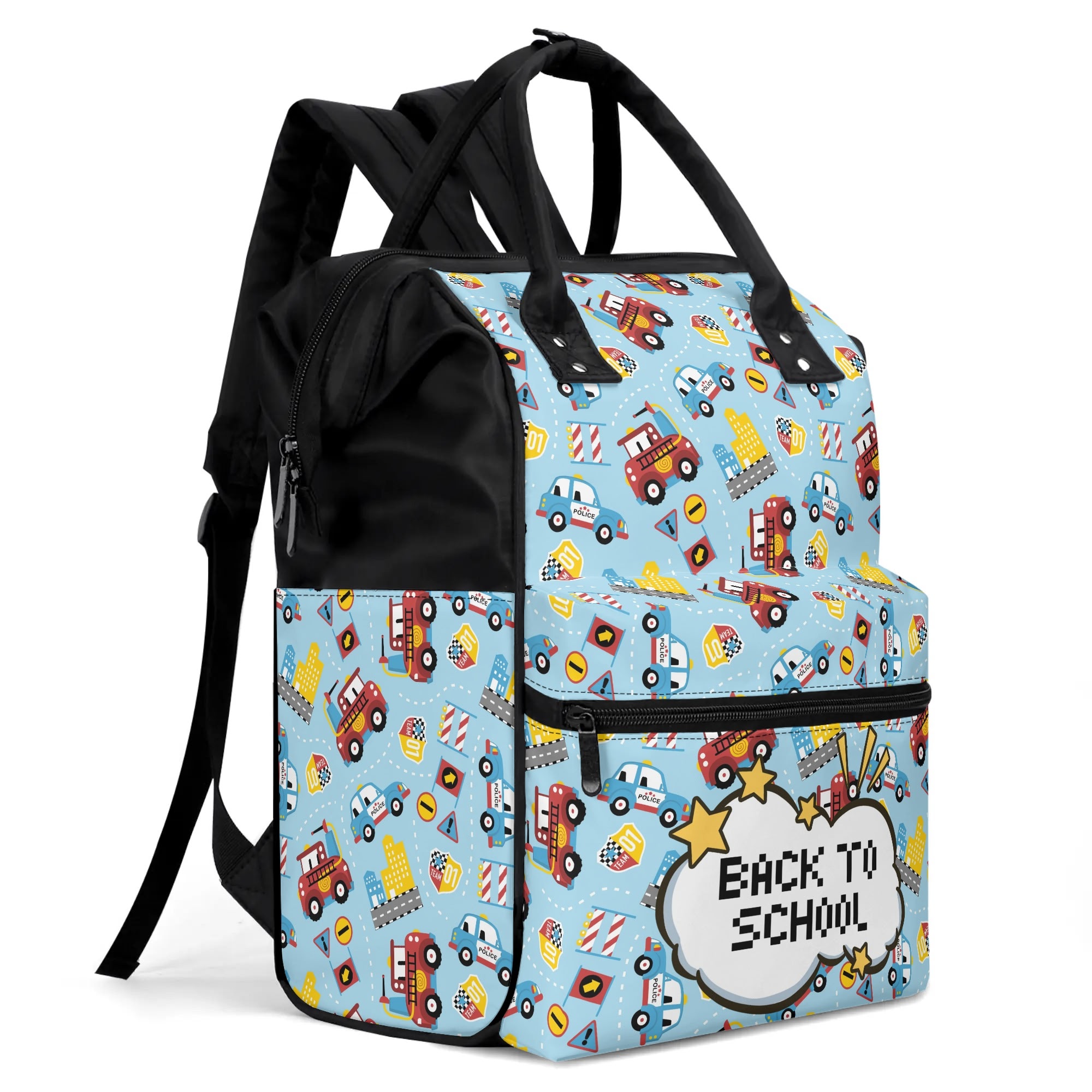 Large Capacity Diaper Bag Mummy Backpack Nursing Bag Duckbilled Backpack - Image 3