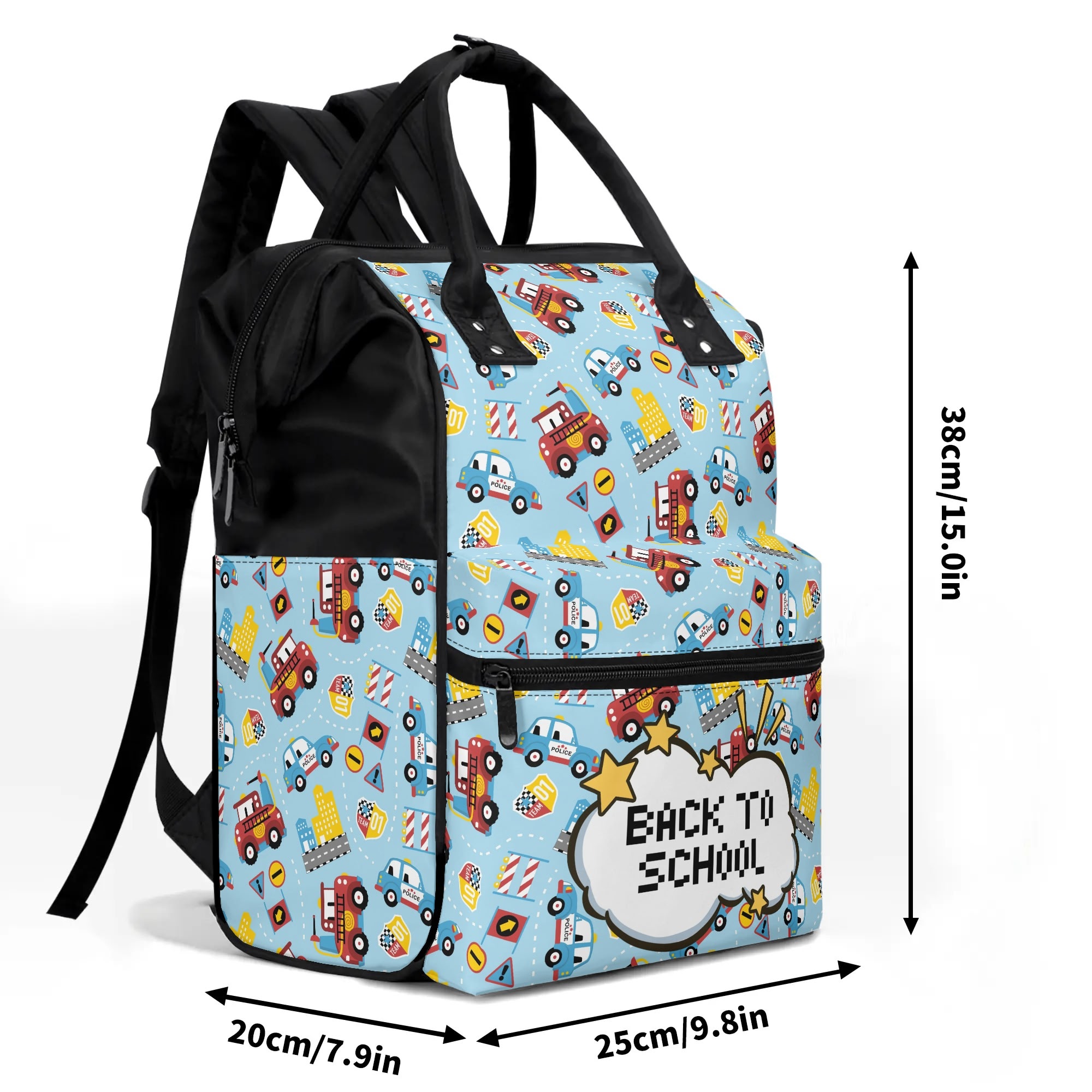 Large Capacity Diaper Bag Mummy Backpack Nursing Bag Duckbilled Backpack - Image 8