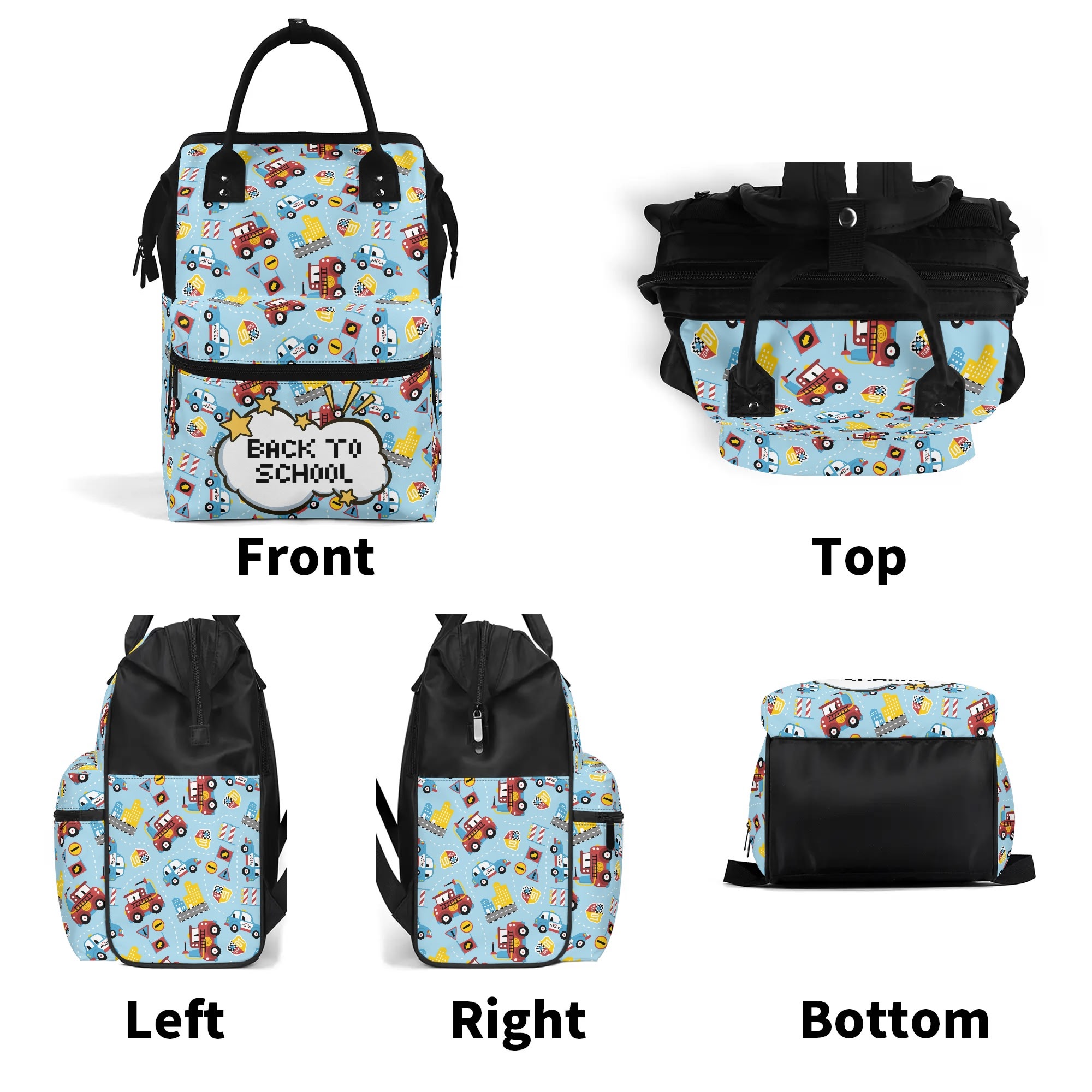 Large Capacity Diaper Bag Mummy Backpack Nursing Bag Duckbilled Backpack - Image 9