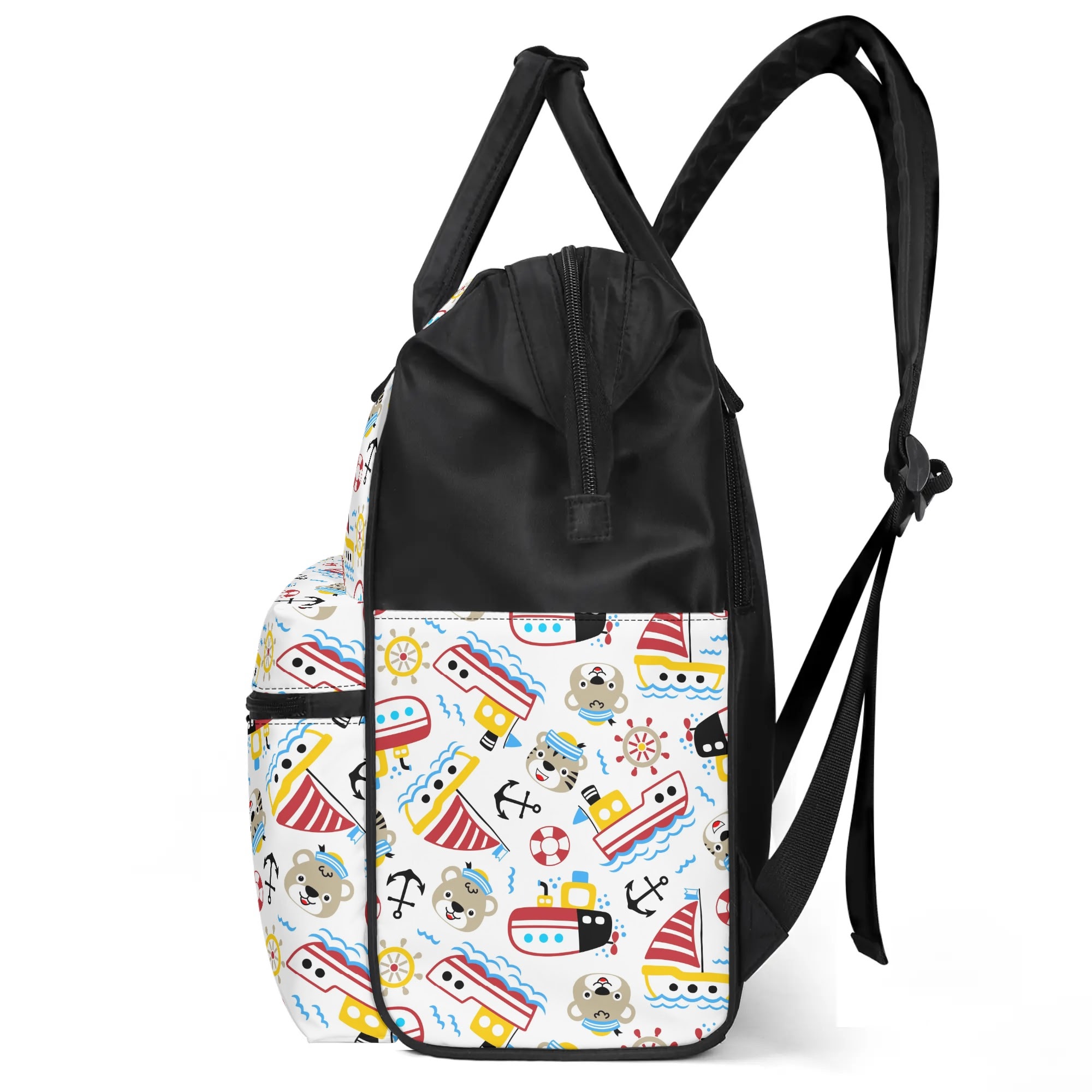 Large Capacity Diaper Bag Mummy Backpack Nursing Bag Duckbilled Backpack - Image 4