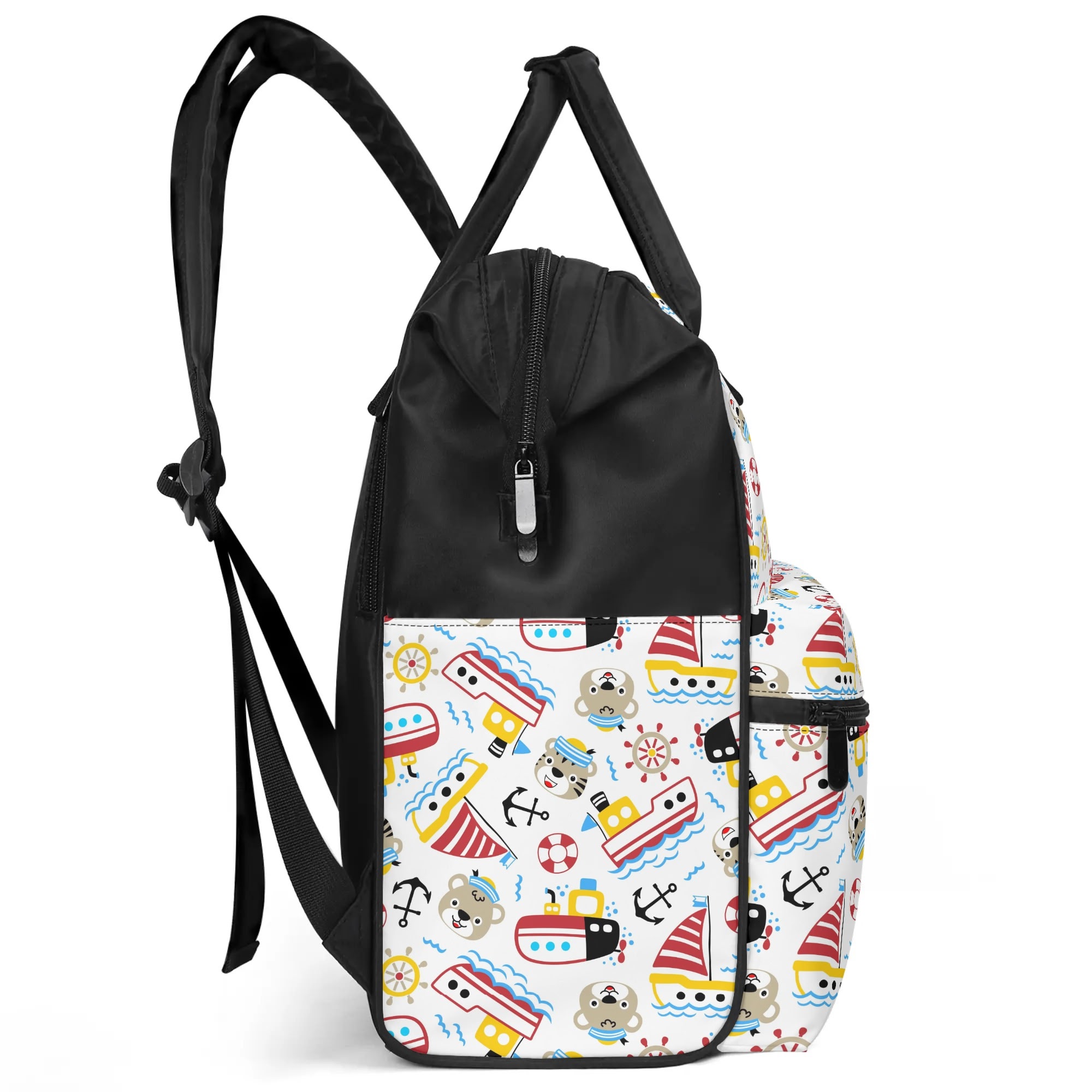 Large Capacity Diaper Bag Mummy Backpack Nursing Bag Duckbilled Backpack - Image 5