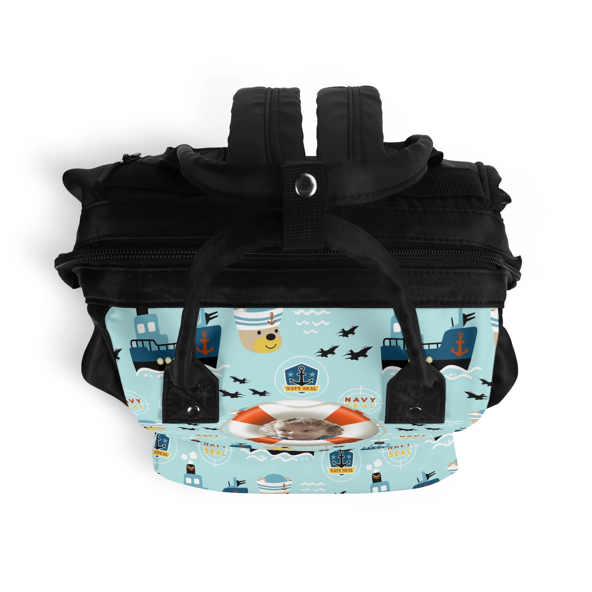 Large Capacity Diaper Bag Mummy Backpack Nursing Bag Duckbilled Backpack - Image 6