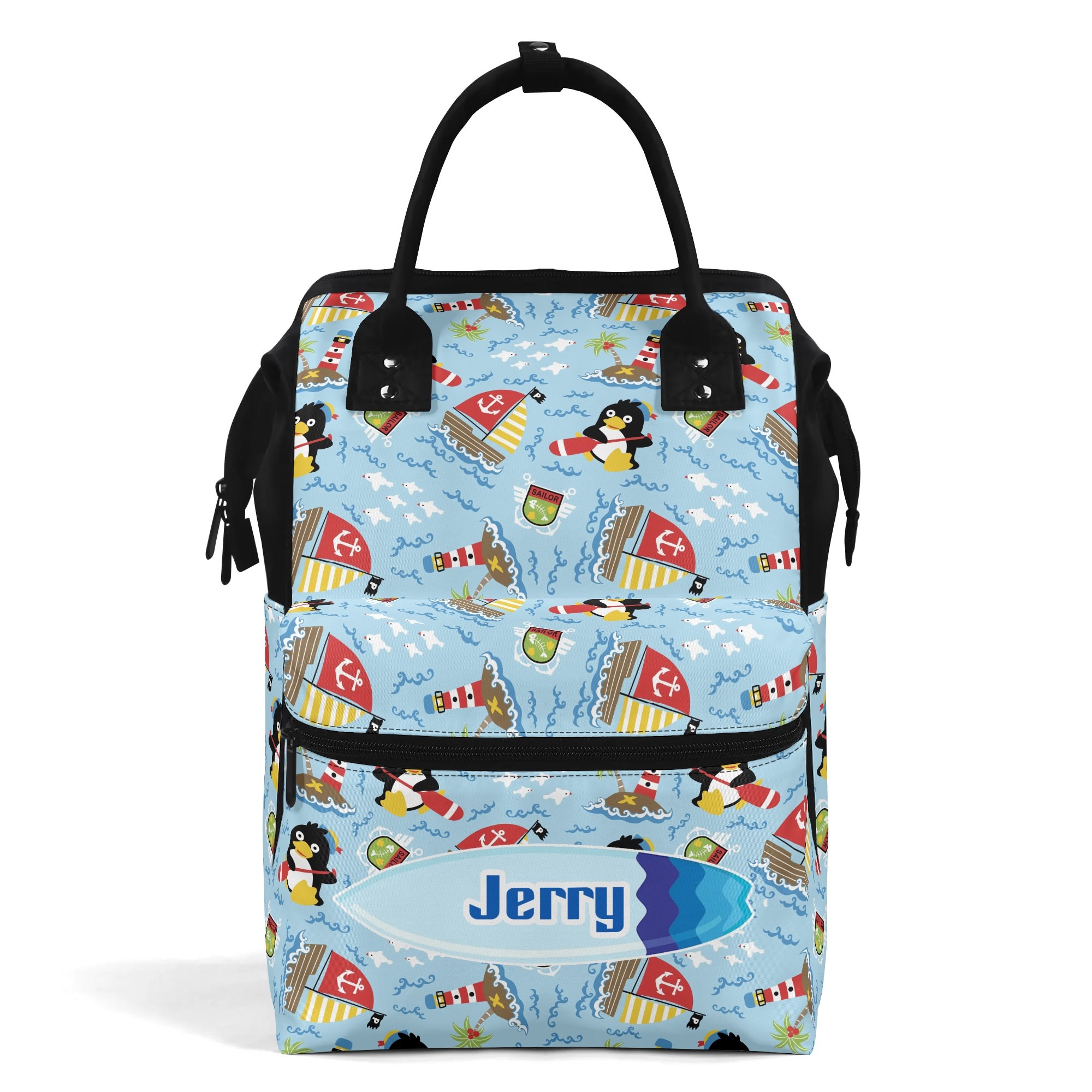 Large Capacity Diaper Bag Mummy Backpack Nursing Bag Duckbilled Backpack - Image 2