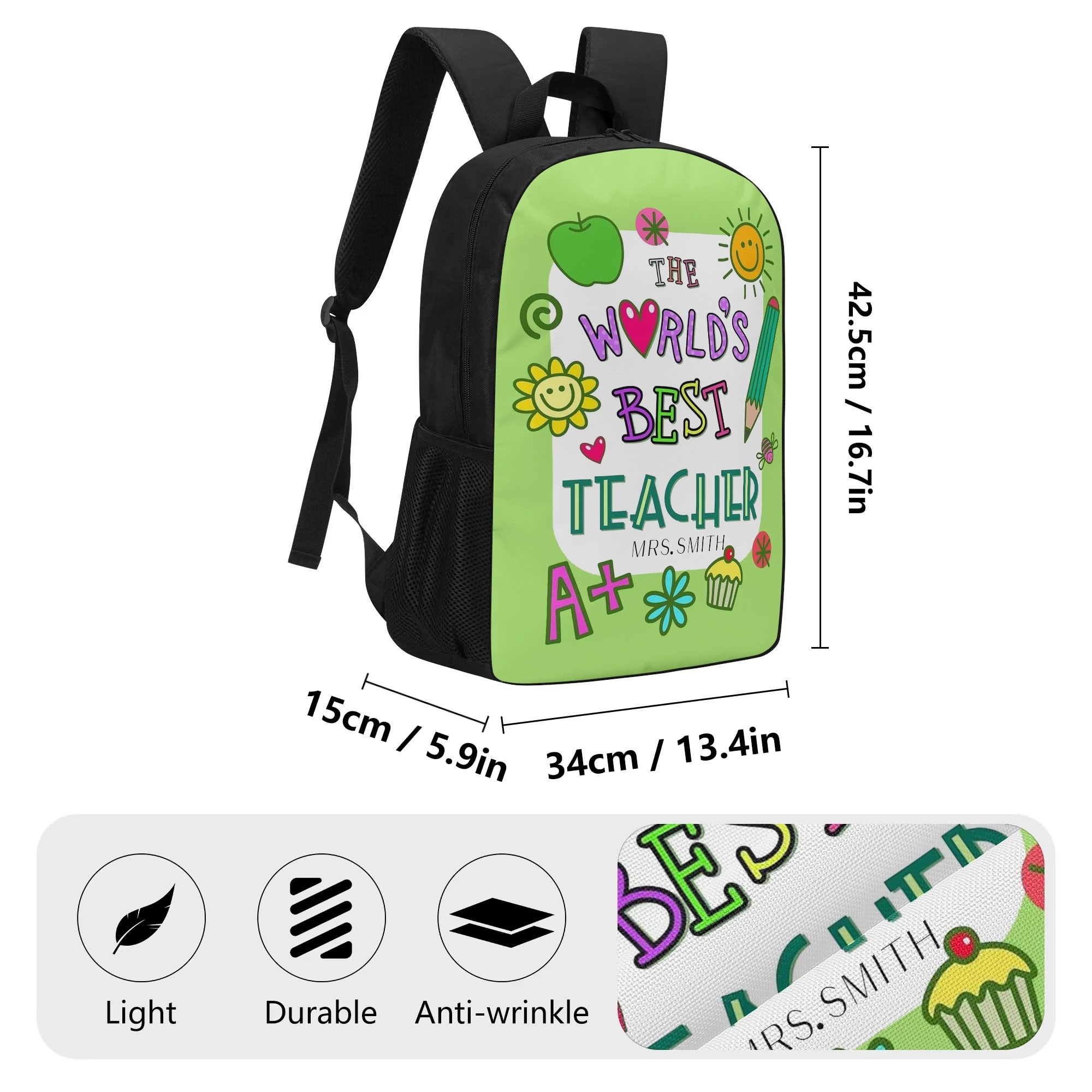 17 Inch School Backpack - Image 5