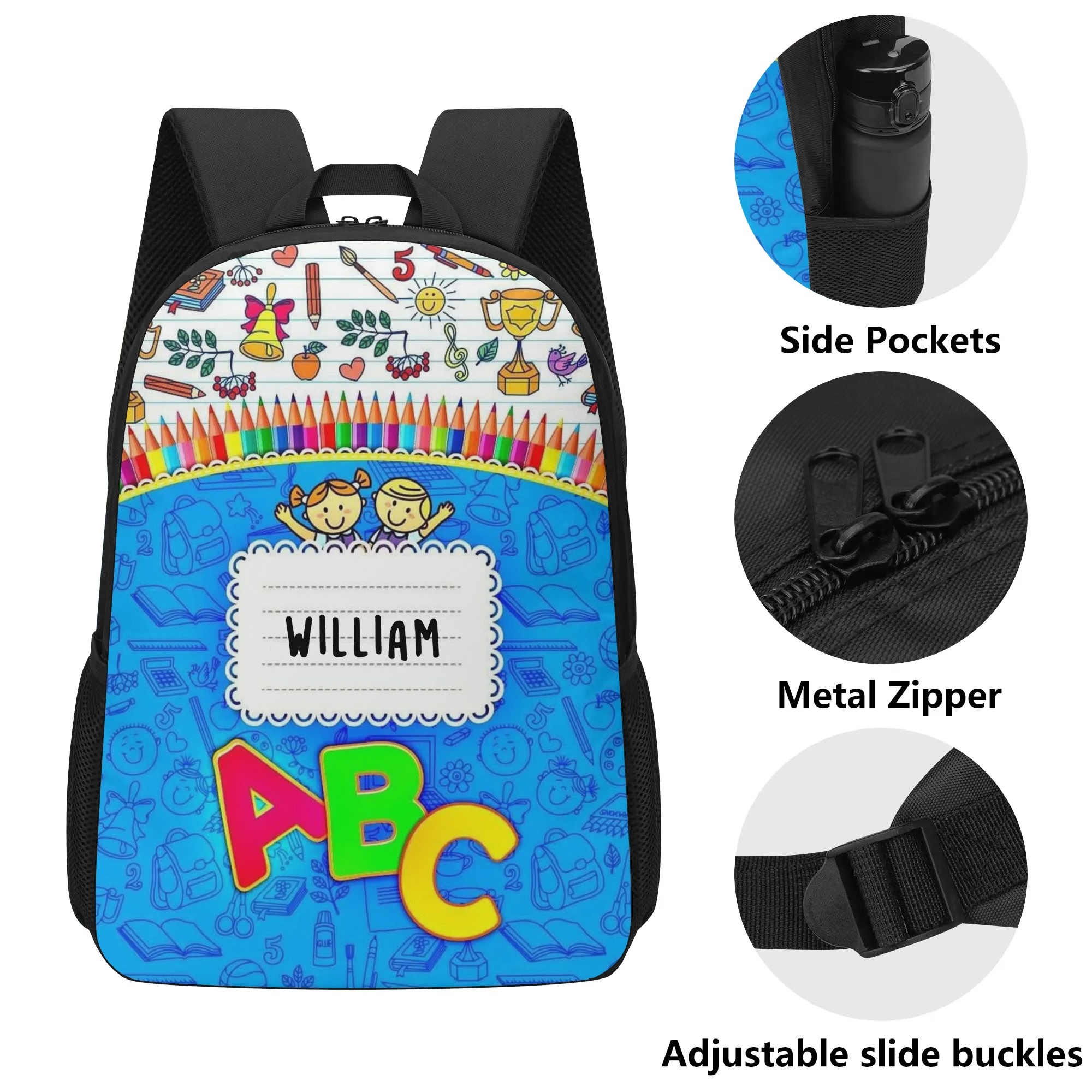 17 Inch School Backpack - Image 4