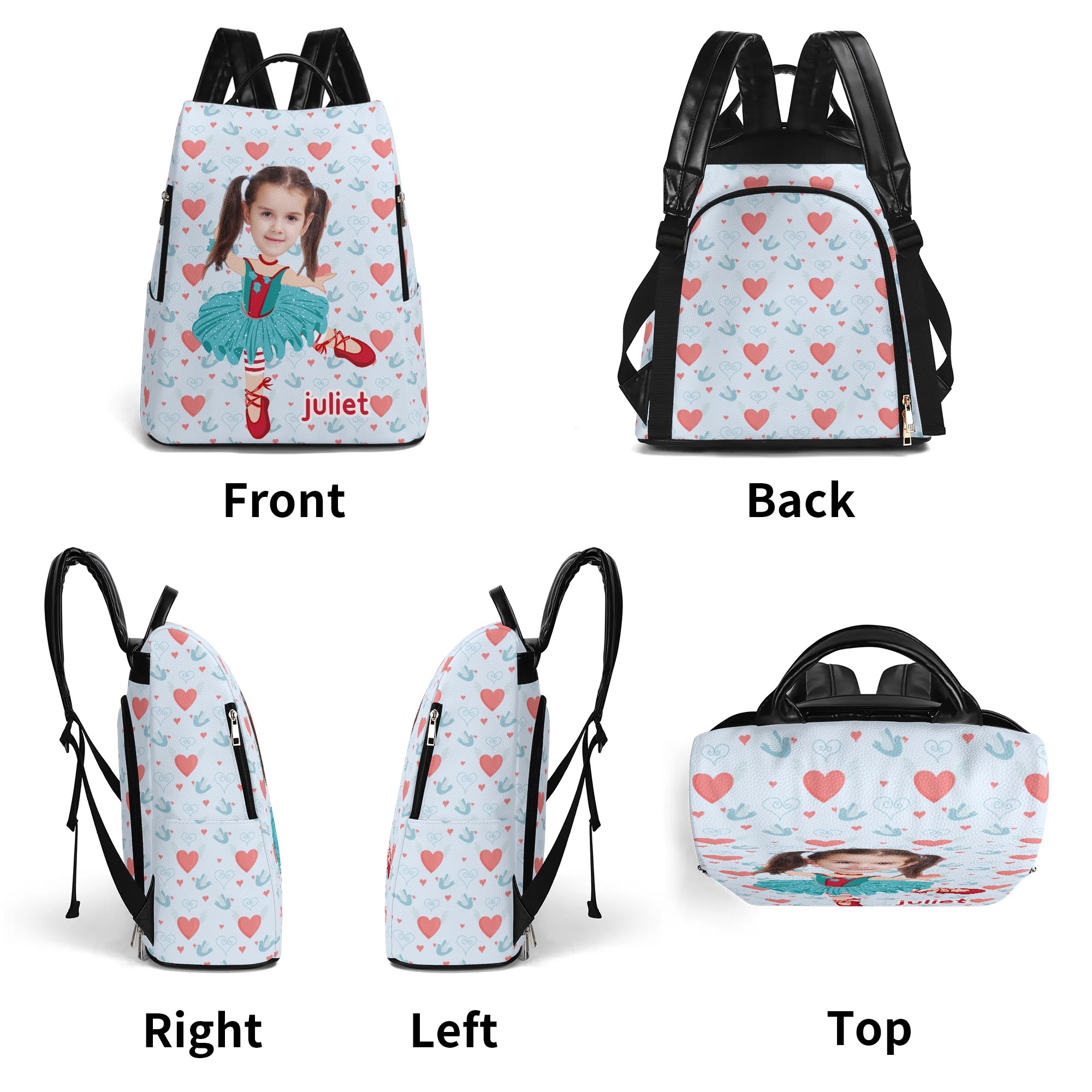 New Travel PU Daypack Anti-theft Backpack - Image 8