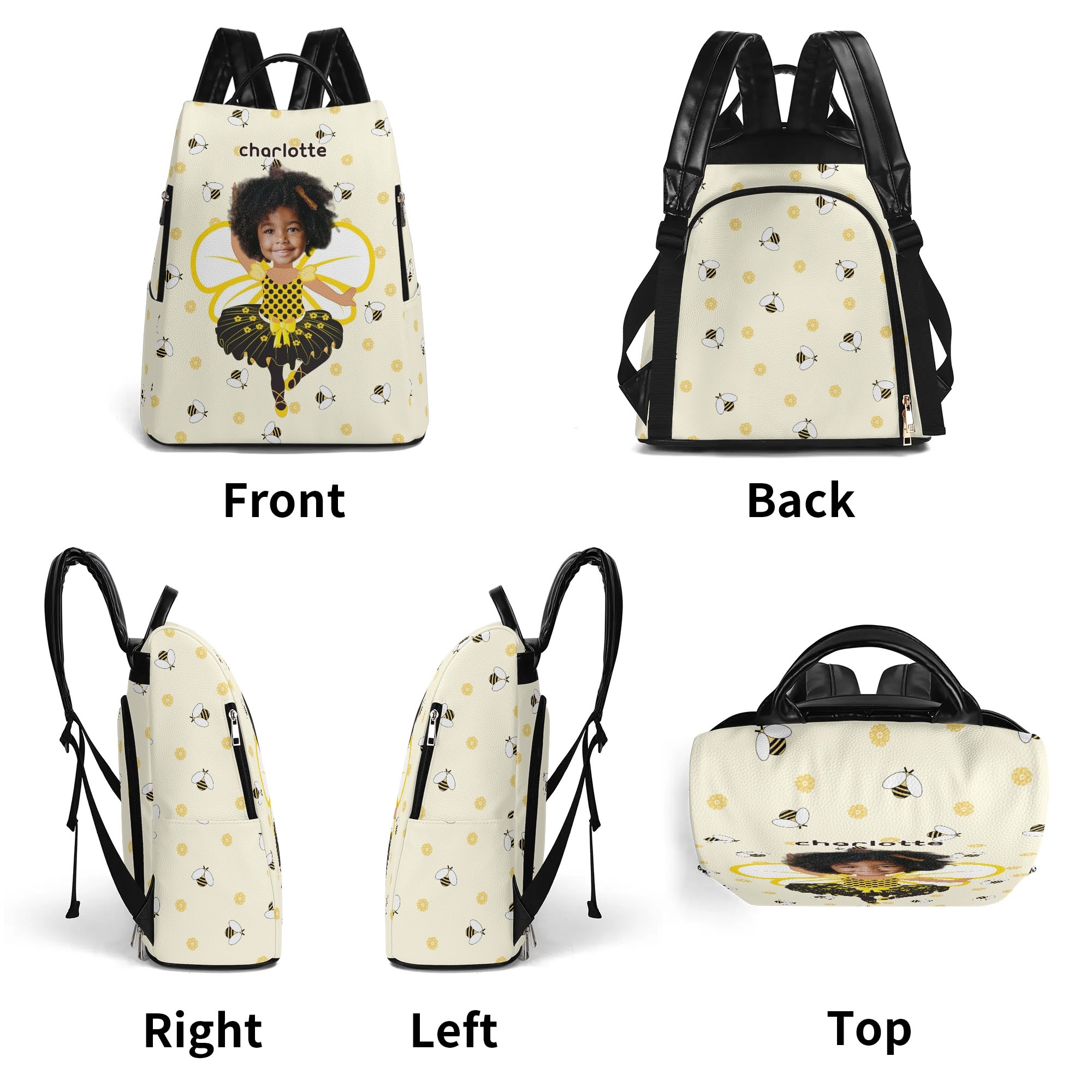 New Travel PU Daypack Anti-theft Backpack - Image 8