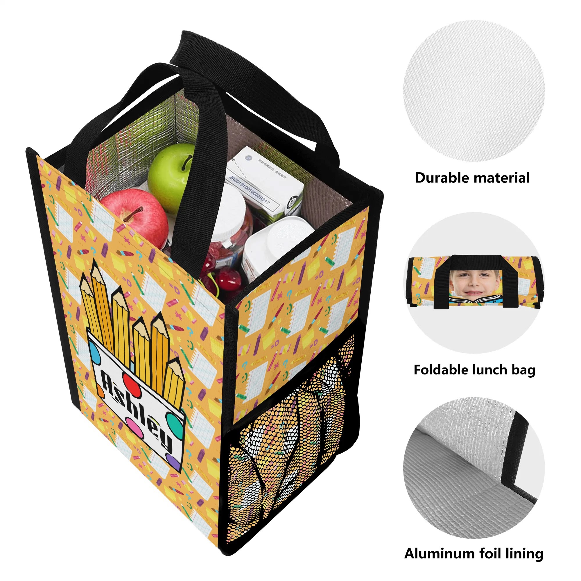 Folding Pocket Type Lunch Bag - Image 4