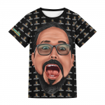 White Adult Polyester Crew Neck T-Shirt