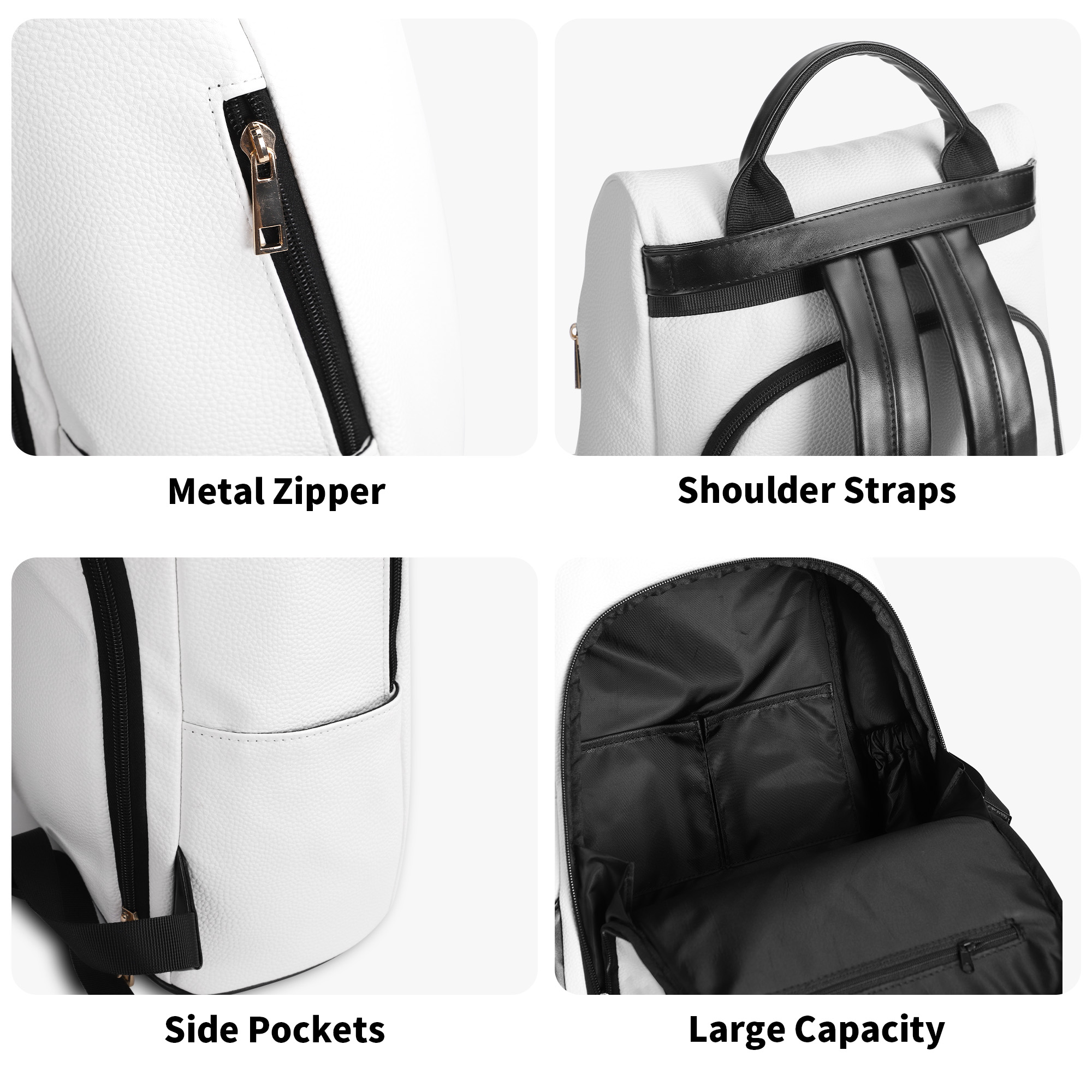New Travel PU Daypack Anti-theft Backpack - Image 11