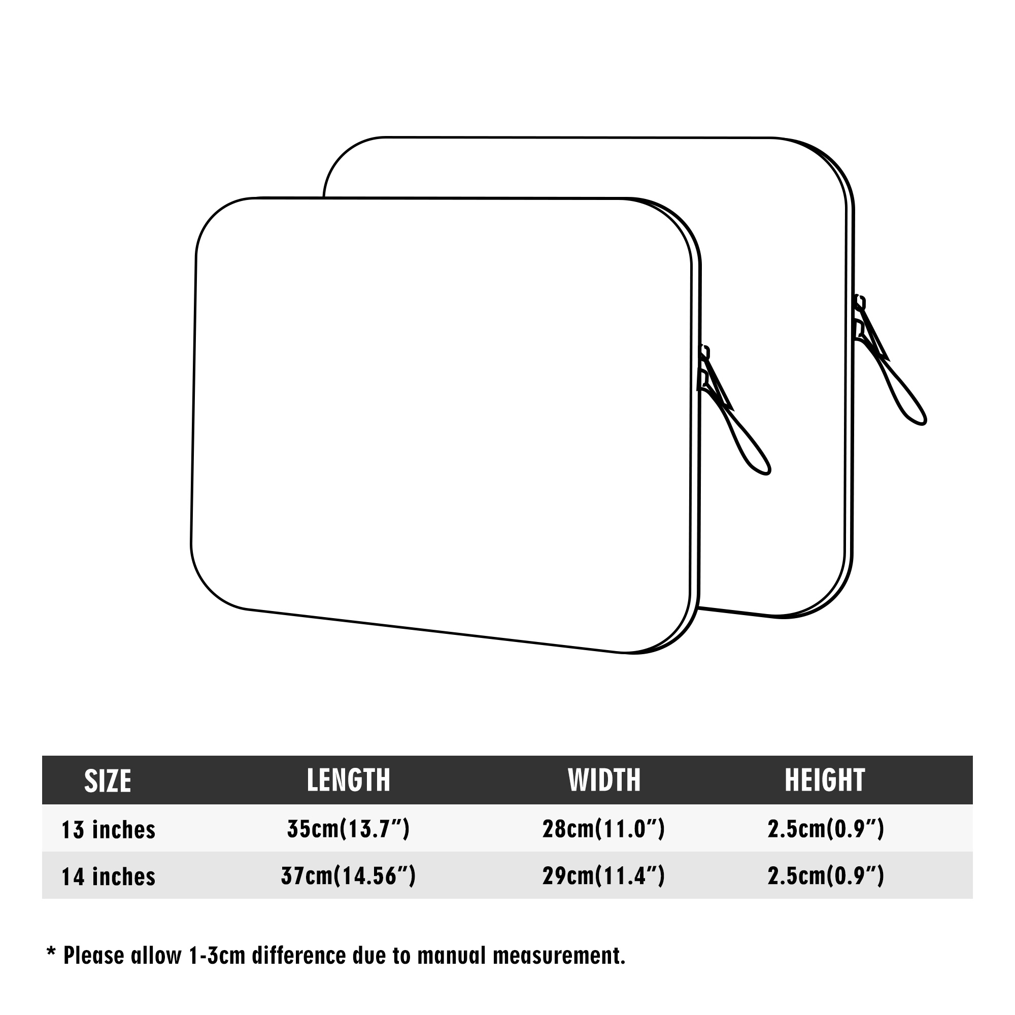 Tablet Sleeve Compatible with Laptop Bag 13 inch 14 inch - Image 9