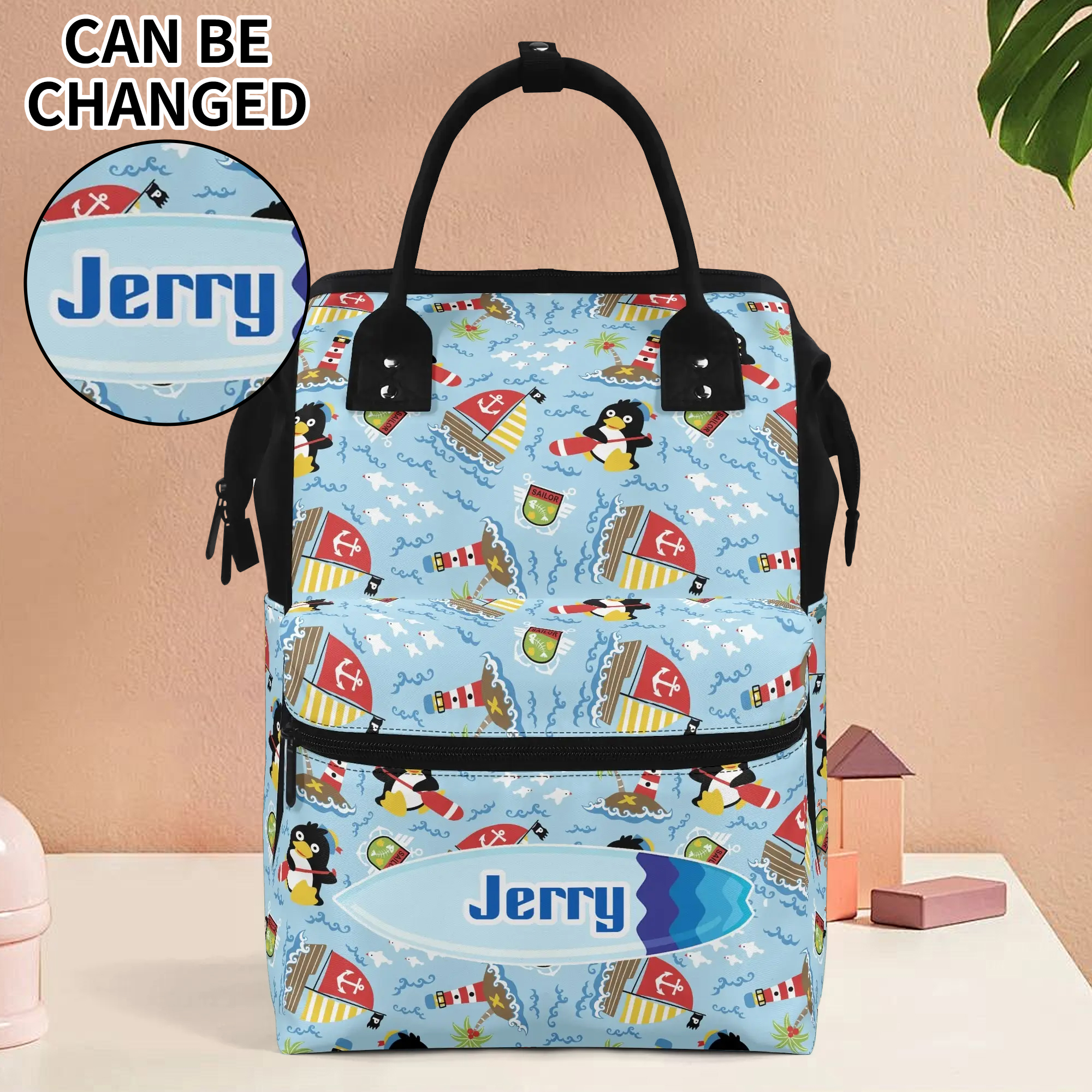 Large Capacity Diaper Bag Mummy Backpack Nursing Bag Duckbilled Backpack