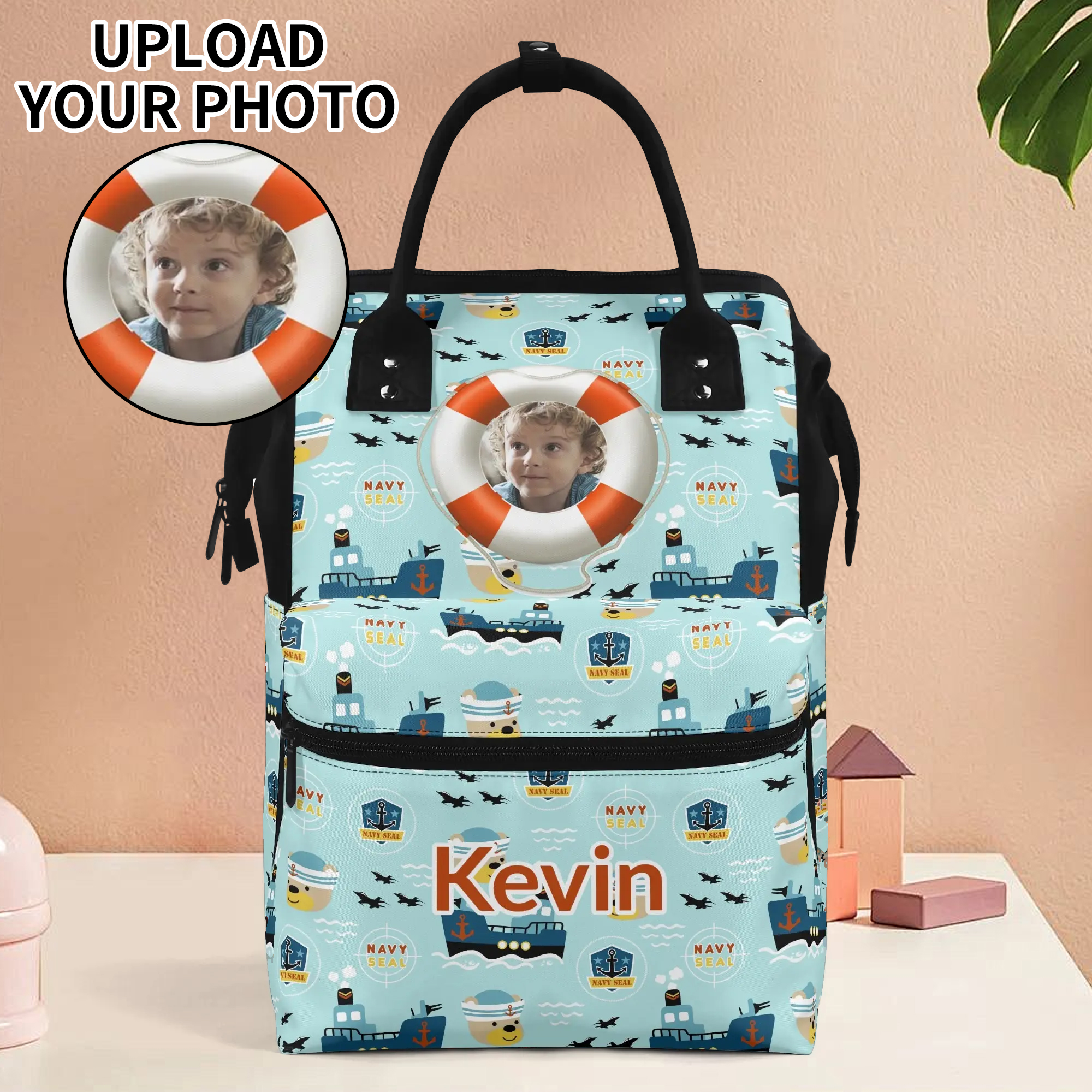 Large Capacity Diaper Bag Mummy Backpack Nursing Bag Duckbilled Backpack