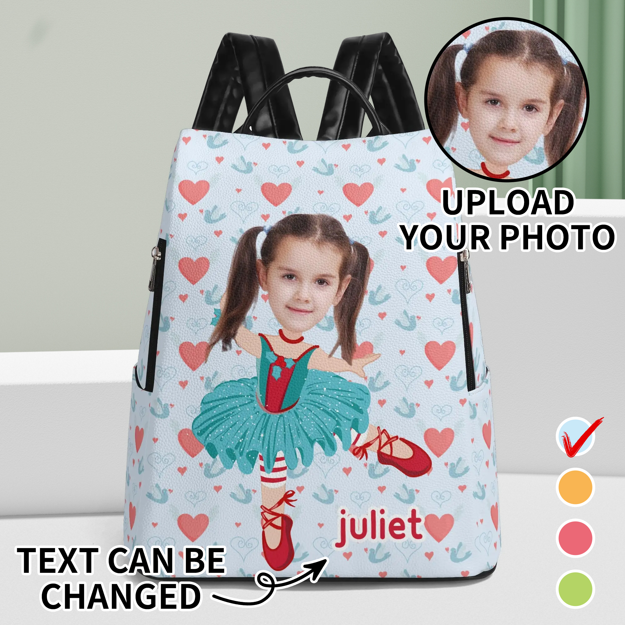 New Travel PU Daypack Anti-theft Backpack