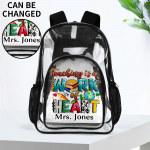 Large 17 Inch Clear Bag PVC See Through Transparent School Backpack