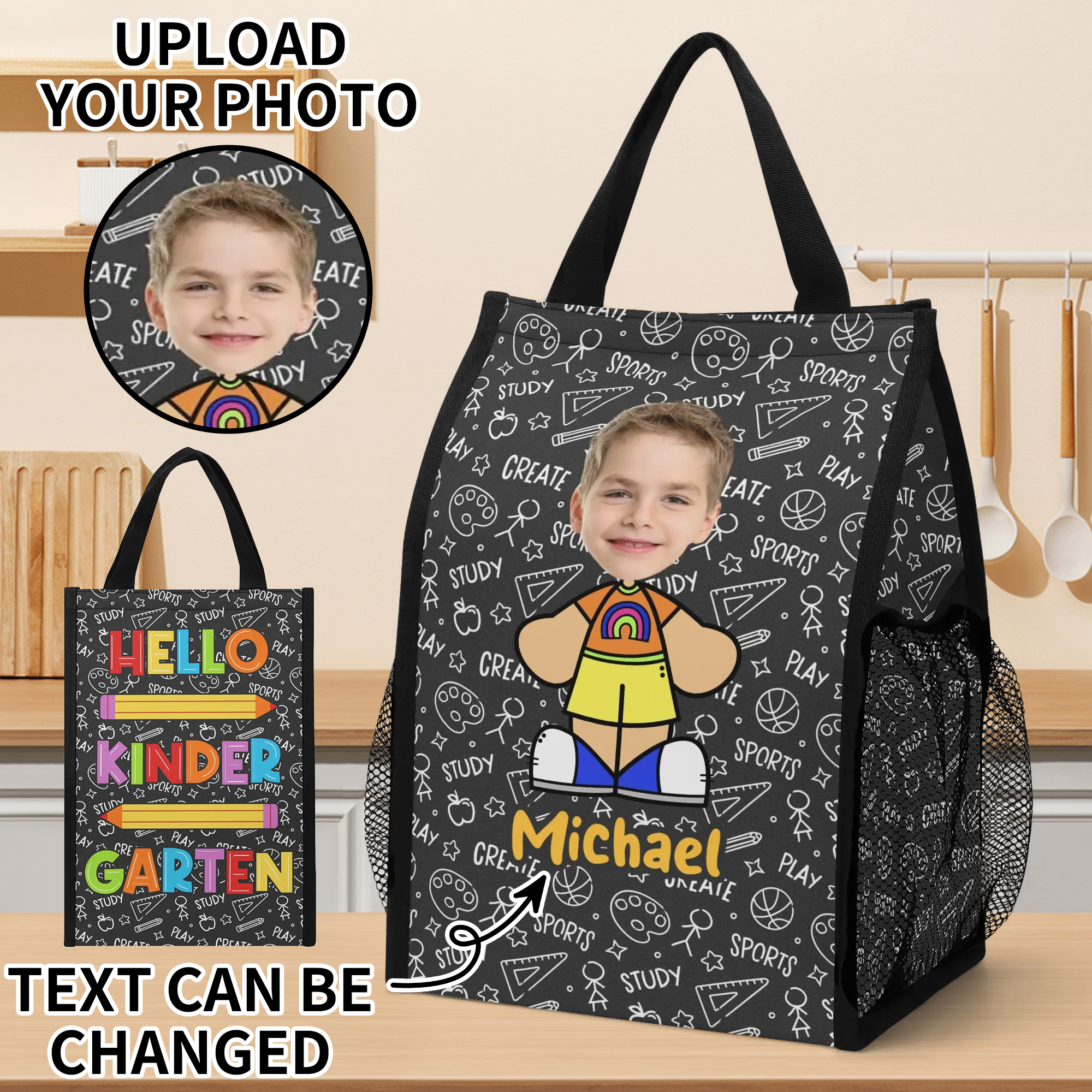 Folding Pocket Type Lunch Bag