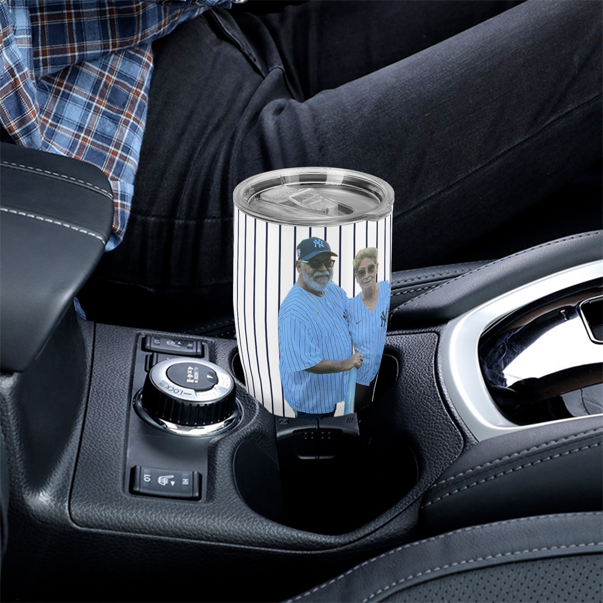 New York Yankees with Photo Personalized Stainless Steel Tumbler 30oz Cup Gift - Image 4