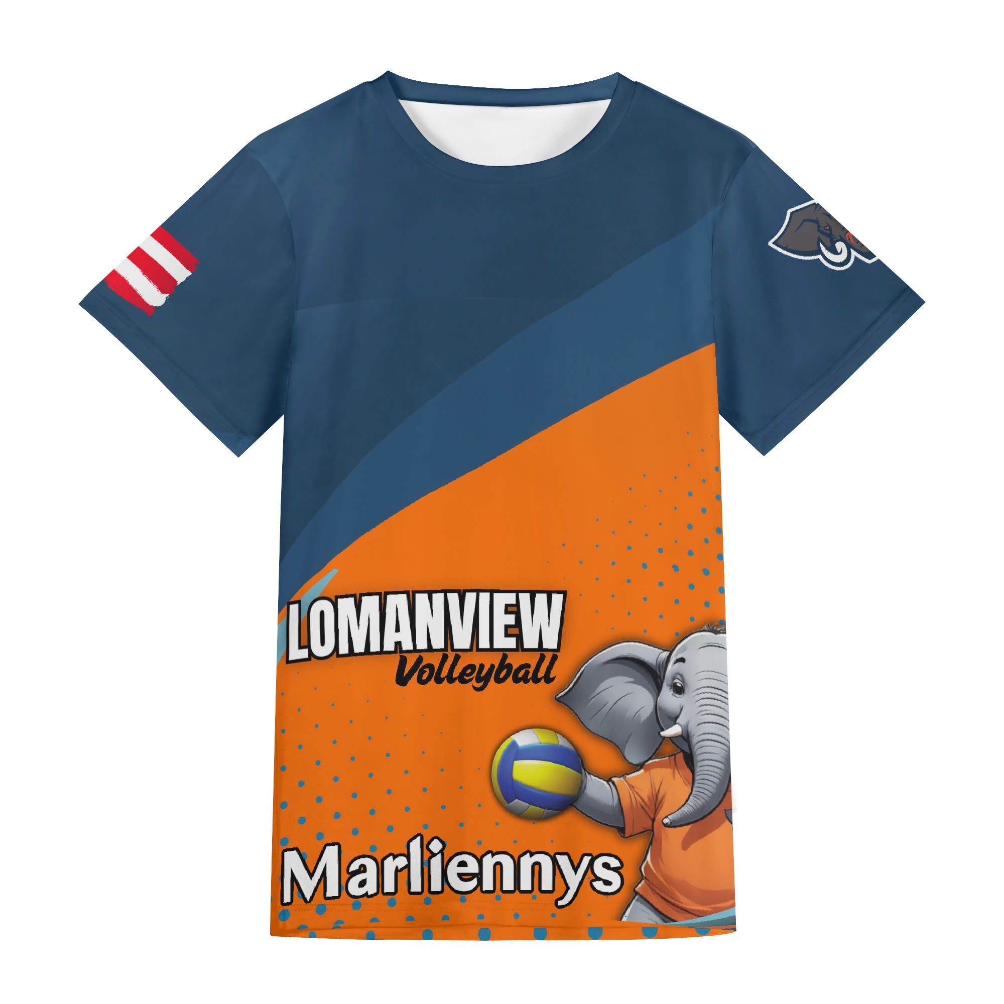 LOMANVIEW VOLLEYBALL All-Over Print Adult Short Sleeve T-Shirt