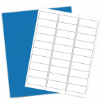 White Paper Finish Labels 2.625" x 1"